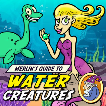 Preview of Mythical Creatures Water Collection: Readings, Questions, and Activity