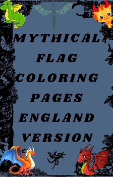 Preview of Mythical England Coloring Page for Grade 3 Kids PDF