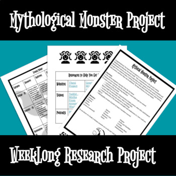 Preview of Mythological Monster Project