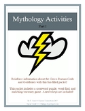 Mythology Activities Packet: Part I
