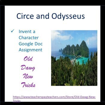 Preview of Mythology: Circe and Odysseus Invent a Character Google Doc Assignment