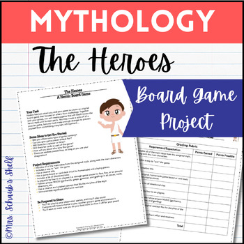 Preview of Greek Mythology - Mythology Heroes Board Game Project - Heroic Board Game