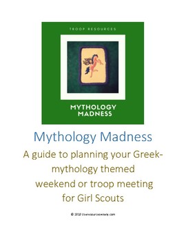 Preview of Mythology Madness Activities for Girl Scout Meetings and Campouts