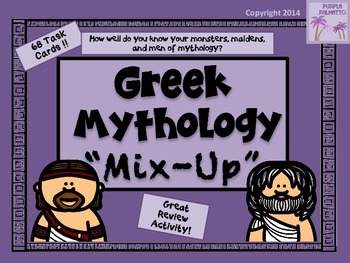 Preview of Mythology "Mix-Up" Task Cards