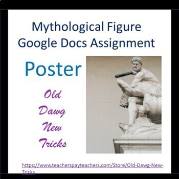 Preview of Mythology: Mythological Figure Google Docs Poster Assignment
