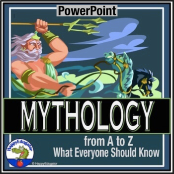 Preview of Mythology PowerPoint - What Everyone Should Know From A-Z with Easel Assessment