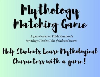 Preview of Mythology Review Game