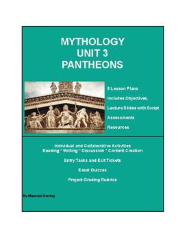 Preview of Mythology Unit 3 Pantheons