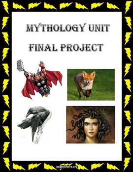 Preview of Mythology Unit Final Project
