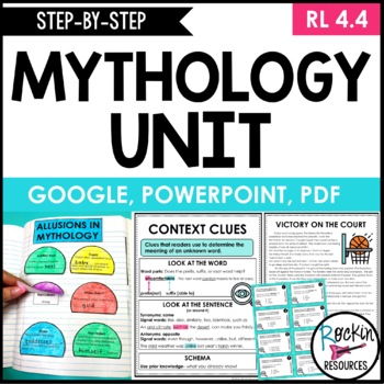 Preview of Mythology Unit - Context Clues - Mythology Allusions - CCSS RL.4.4