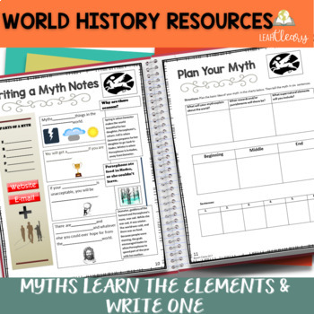Preview of Myths Learn the Elements and Write One