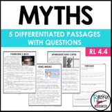 Myth Genre - Differentiated Passages with Questions FOR CL
