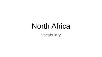 Preview of North Africa, Southwest Asia and Middle East Vocabulary