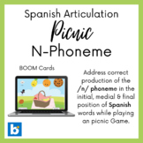 N Spanish Picnic Articulation BOOM Cards