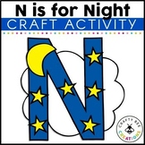 Letter N Craft Printable Learning the Alphabet Uppercase L