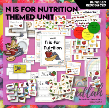 N is for Nutrition Themed Unit-Preschool Lesson Plans by Melissa Schaper