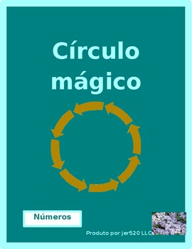 Preview of Números (Numbers in Portuguese) Matemática Círculo mágico