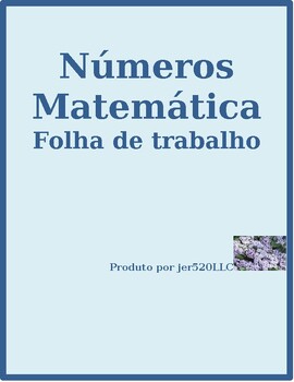 Preview of Números (Numbers in Portuguese) Matemática Worksheet