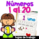 Números del 1 al 20 - Numbers 1 - 20 Printable Activities 