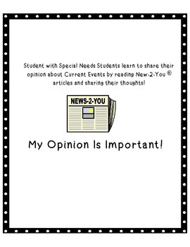 Preview of N2Y Article Review Sheets - Special Learners learn to share their opinions!