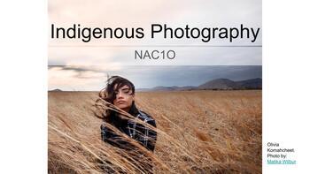 Preview of NAC1O Indigenous Photography Unit