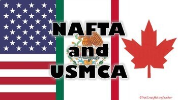 Preview of NAFTA and USMCA Video Questions Google Form Distance Learning 