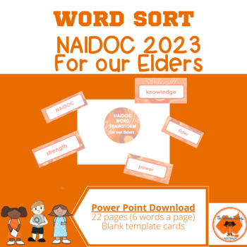 Preview of NAIDOC 2023 Word Sort