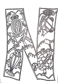 Preview of NAIDOC Letters for Colouring