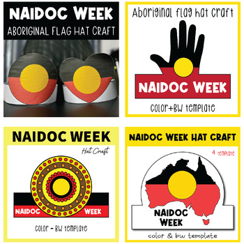 Preview of NAIDOC WEEK 2023 BUNDLE : Aboriginal Arts Hat Craft, Australian Activity
