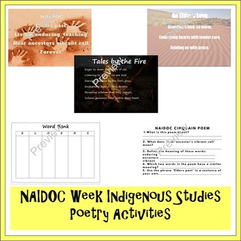 Preview of NAIDOC Week 2023 Poetry Activities