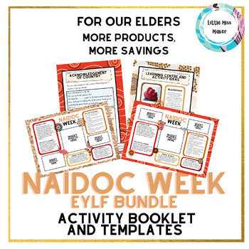 Preview of NAIDOC Week First Nation EYLF Early Years BUNDLE Activities, Learning Templates