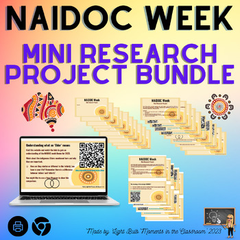 Preview of NAIDOC Week Mini Research Project Bundle