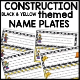 NAME TAGS Construction themed Classroom Theme Decor Printables