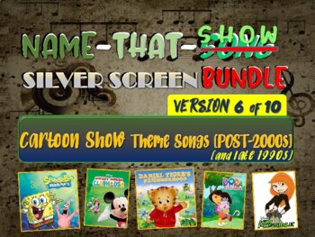 NAME THAT SONG Music Guessing Game NEW CARTOON THEME SONGS SilverScreen 6  of 10