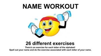 Preview of NAME WORKOUT