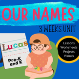 NAMES UNIT for kindergarten  ~  Name recognition crafts an