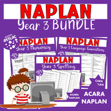 NAPLAN Year 3 Spelling, Language Conventions & Numeracy Bundle