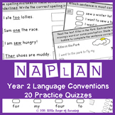 NAPLAN style Language Conventions Quizzes: Year 2