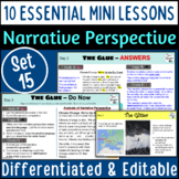NARRATIVE PERSPECTIVE including writer PERSONAL VOICE