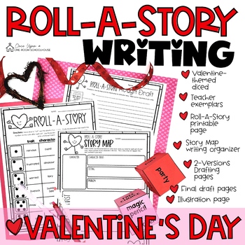Preview of NARRATIVE | ROLL-A-STORY Valentine's Day Writing Pack