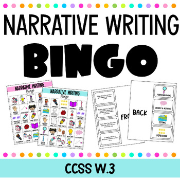 Preview of NARRATIVE WRITING BINGO