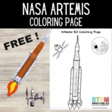 NASA SLS Artemis Coloring Page - FREE!