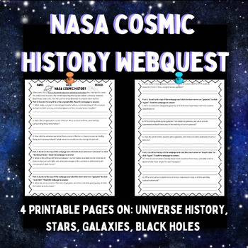 Preview of NASA Universe History Webquest