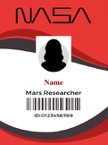 NASA ID Badge Template