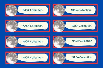 Preview of NASA Inspired Book Stickers