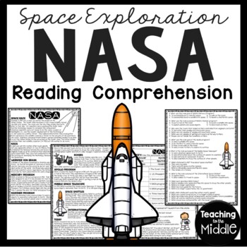 NASA Reading Comprehension Worksheet Space Exploration 1950s