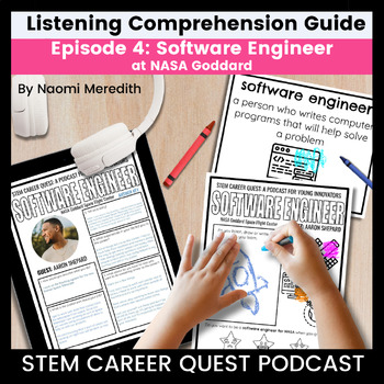 Preview of NASA Software Engineer Podcast Listening Guide, STEM Career Quest Podcast