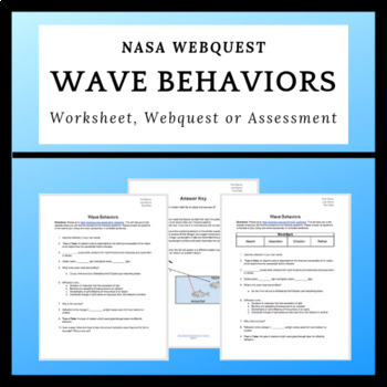 Preview of NASA Webquest: Wave Behaviors