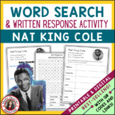 NAT KING COLE Music Word Search and Biography Research Act