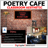 NATIONAL POETRY MONTH Classroom "Poetry Cafe" Decor and Aesthetic